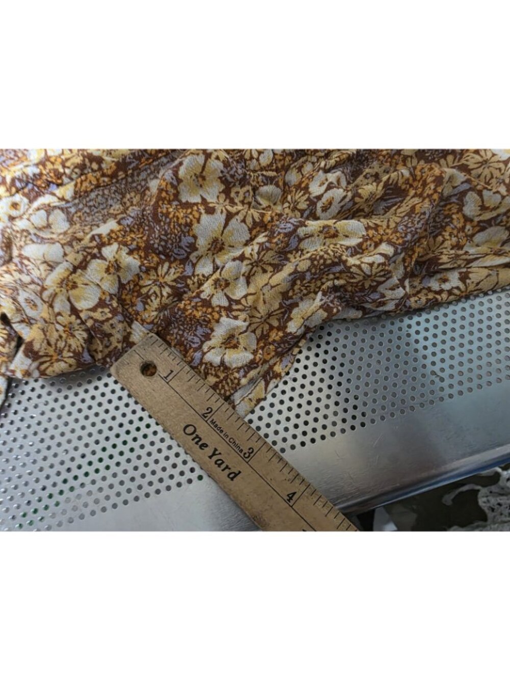Arizona Jean Co. Yellow Floral Flowy Shorts Women's Size Large - Picture 5 of 5